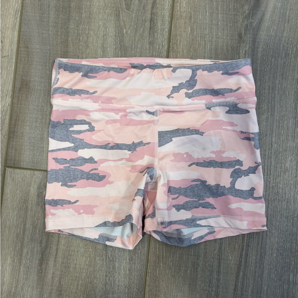 Reflex Pink and Gray Camouflage Shorts